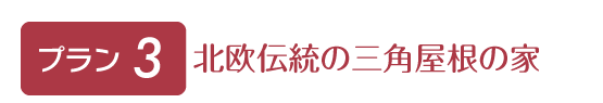 北欧伝統の三角屋根の家